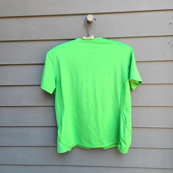 Nike Green V Neck Tee Shirt size Large - Picture 3 of 8